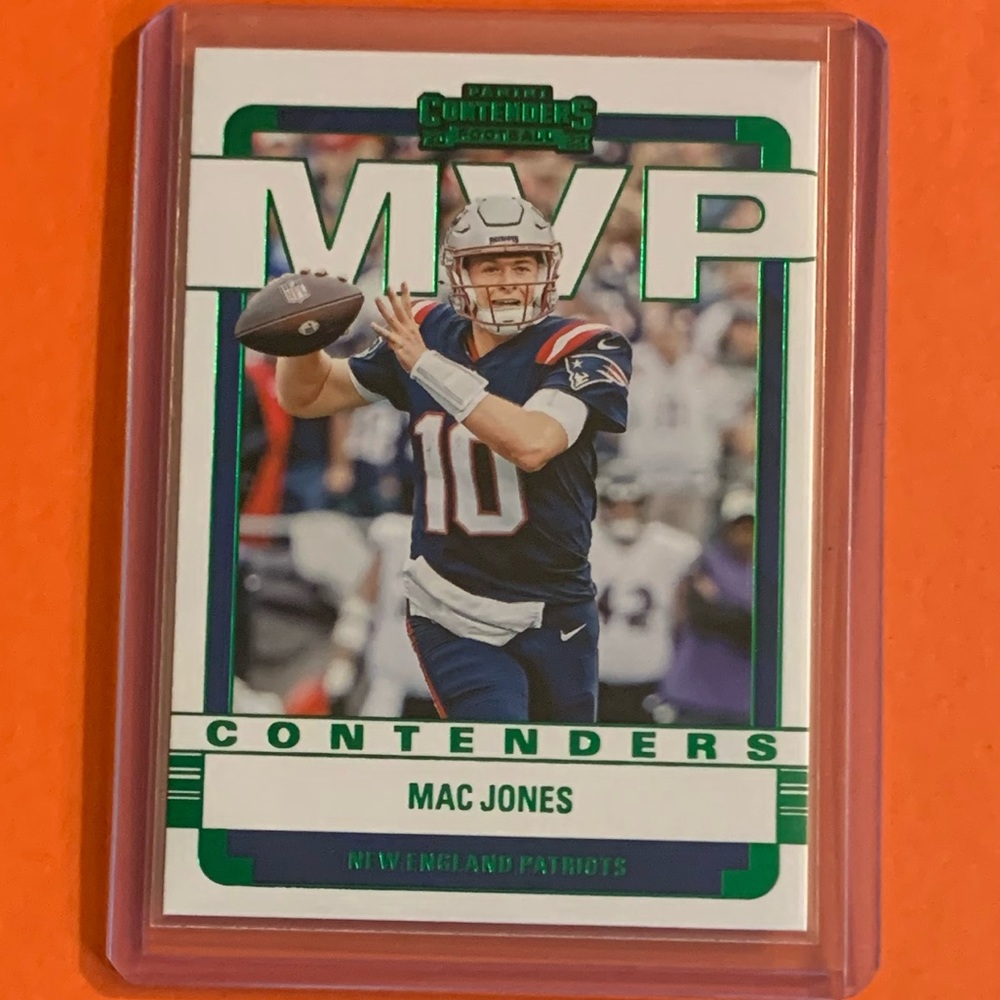 Mac Jones [Emerald] #MVP-MJO 2022 Panini [Contenders MVP] Football Trading Card